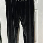 PINK - Victoria's Secret Black velour PINK pants Photo 0