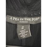 A pea in the pod A Pea In The Pod Crossover Nursing Sweater Top Cowl Neck Ribbed Black Medium Photo 1