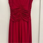 Red VNeck Mini Cocktail Dress Size 4 Photo 6