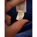 Blair  Royal Blue Mock Neck Long Sleeve Velour Sweater Shirt Top Small Photo 6