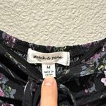 Stitch & Pine Black Floral Short Sleeve Maxi Dress Size M Size M Photo 1