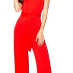 Lavender Brown Black And Brown Sleeveless V Neck Snakeskin Wide Leg Jumpsuit S Photo 0