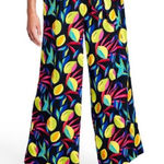 Tabitha‎ Brown x Target Wide Leg Lemon Print Pants Size XXS NWT Black Photo 0