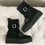 Paloma Barcelo Suede Ankle Platform Booties with buckles Sz 6 Photo 1