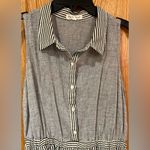 Hem & Thread Anthropologie X‎  Flowy Asymmetrical Hem Lined Mini Dress Size Small Photo 2