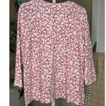 kim rogers Women's  Perfectly Soft White Pink Heart Long Sleeve Tee M Photo 3