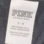 PINK - Victoria's Secret Victoria’s Secret pink Black Silver Sequin Design short sleeve bling shirt top Photo 1
