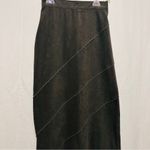 Vintage Straight Pencil Maxi Length Army Green Skirt Size S Photo 2