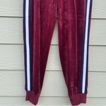 True Religion Velour Track Suit Womens Sz XL Burgundy Zip Up Retro Streetwear Photo 5