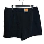 simply styled Nwt Black Pleated Suiting Shorts Photo 0