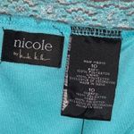 Nicole Miller NWT Turquoise Lace Trim Tank Top Photo 3