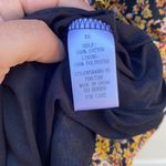 Piper & Scoot Exclusive Womens XS black and yellow floral midi wrap dress Photo 7