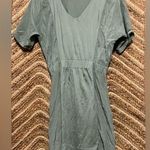 J.Crew  Women Silk Sage Green V-Neck Pleat Shift Dress,Size XS,Great Condition Photo 0