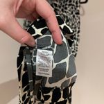 Valerie Bertinelli Black and Tan Animal Print Sleeveless Mini Dress Photo 4