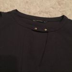 ZARA  Basic V-Neck Keyhole Sleeveless Blouse Black Small‎ Photo 2