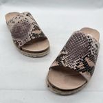 Journee Collection Slides Womens 6 Snake Print Celine Espadrille Slides NEW Photo 3