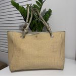 Tory Burch  York straw tote bag shoulder work career travel laptop sleeve Photo 1
