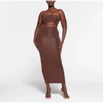 SKIMS  x Swarovski Crystal Jelly Sheer‎ Tube Skirt In Cocoa Brown NWOT Sz S Photo 1