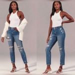 Abercrombie & Fitch A&F Curve Love Mom Jean 24 Regular Medium Destroy Photo 1