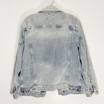 Anthropologie Pilcro for Denim Trucker Jacket Light Wash Size Medium Photo 3