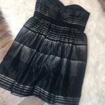 BCBGMAXAZRIA BCBG strapless silk combo cocktail dress Photo 5