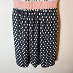 Judith March  Polka Dot Fit & Flare Dress Pink Waist Bow‎ Back Size Large Photo 2