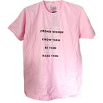 ASOS Daisy Street Light Pink Inspirational Graphic Print Short Sleeve Shirt XS Photo 5