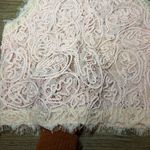 Sans Souci  Dainty Feminine Pink Peach Lace Cropped Sleeveless Top Medium Photo 6