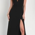 Lulus Daring Elegance Black Sleeveless Mermaid Maxi Dress Photo 2