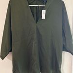 Banana Republic Olive Green Women's Top Photo 0