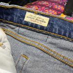 Levi Strauss 501 Original Fit Button Fly Dark Wash Denim Jeans Plus Sz 22W x 25 Blue Photo 5