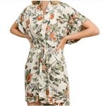 VICI  Floral Kimono Dolman V-Neck Short Sleeves Dress Flowy S Boho Photo 0