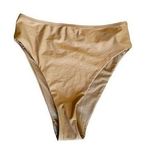 Aerie High Cut Cheeky Bikini Bottoms Light Brown Size S Photo 0