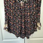Free People  Wildflower Fields Tunic Shirt Boho Multi Color Flowy Top Sz S Small Photo 8