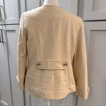 Anthropologie Tulle Wool Blend Short Ivory Ecru Jacket Office Business Casual Sm Photo 1