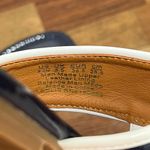 J. McLaughlin  Leslie Sandal 8.5 Navy‎ Patent Leather Thong Summer Nautical Strap Photo 10