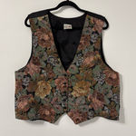 American Vintage Vintage Stefano Floral Tapestry Vest Sz 18 Cottagecore Photo 0