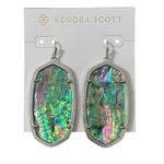 Kendra Scott NWT! Danielle Silver Statement Earrings in Lilac Abalone Photo 2