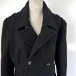 Marc by Marc Jacobs Wool Double Breasted Peacoat Black Dark Academia Preppy Photo 5
