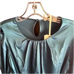 Grace Karin  Women's Tied Front Long Sleeve Blue Midi Blouson‎ Dress Small NWT Photo 3