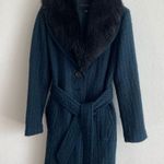 Banana Republic  Women's Wool Long Faux Fur Overcoat - Small Photo 0