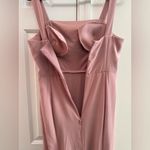 Azazie  Alara Dusty Rose Bridesmaid Dress with Slit Chiffon Stretch Size 10 Photo 8