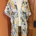 America & Beyond Women's Blue Floral Kimono/Duster Size M Photo 6