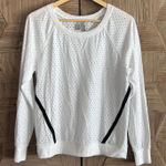 Z by Zella Womens White Activewear Sweatshirt Size S Athleisure Photo 0