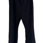 CRANE black smooth flair leg pants with elastic waist size XL Photo 1