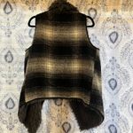 Vintage America Black And Gray Plaid Vest Size Medium‎ Photo 1