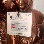 Desigual Womens Jasmine Metallic Copper Packable Padded Puffer Jacket Size Small Photo 4