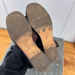 DKNY Black Velvet Platform Wedge Heels Ankle Strap Buckle Size 9 Bratz Y2K Photo 7