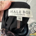 Hale Bob  Black and Blue Floral Long Sleeve Blouse Size XS EUC Photo 5