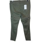 Level 99 Women’s Sz 32 Brooklyn Skinny Cargo Jeans in Army Green New NWT Photo 7